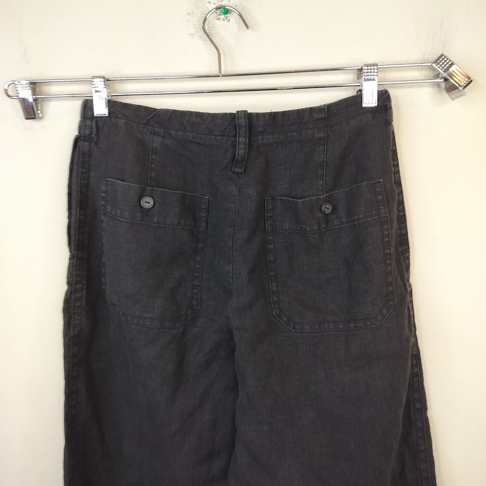 Vince Hemp Pants Medium Drawstring Relaxed Minimal Casual Black - Picture 7 of 9